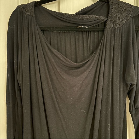 Express Long Sleeve Black Dress | Small - Picture 2 of 7